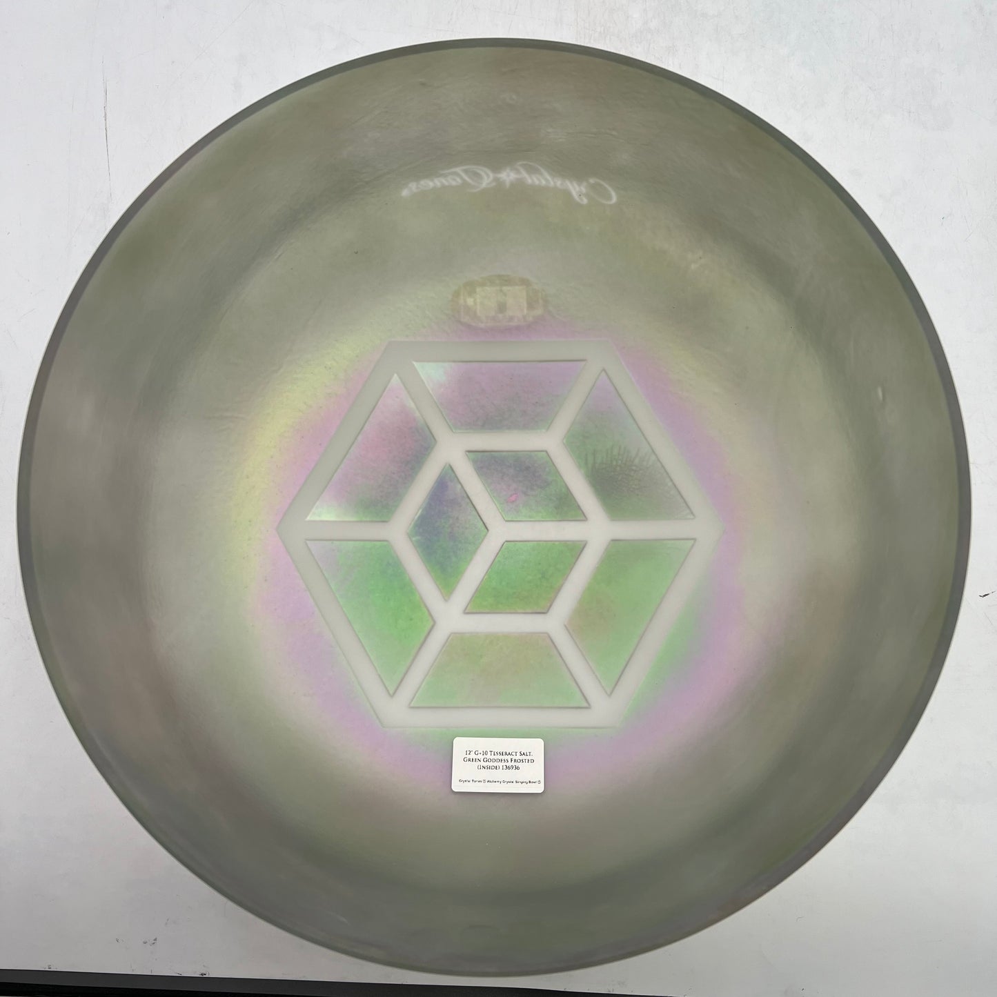 12" G+10 TESSERACT SALT, GREEN GODDESS FROSTED (INSIDE)