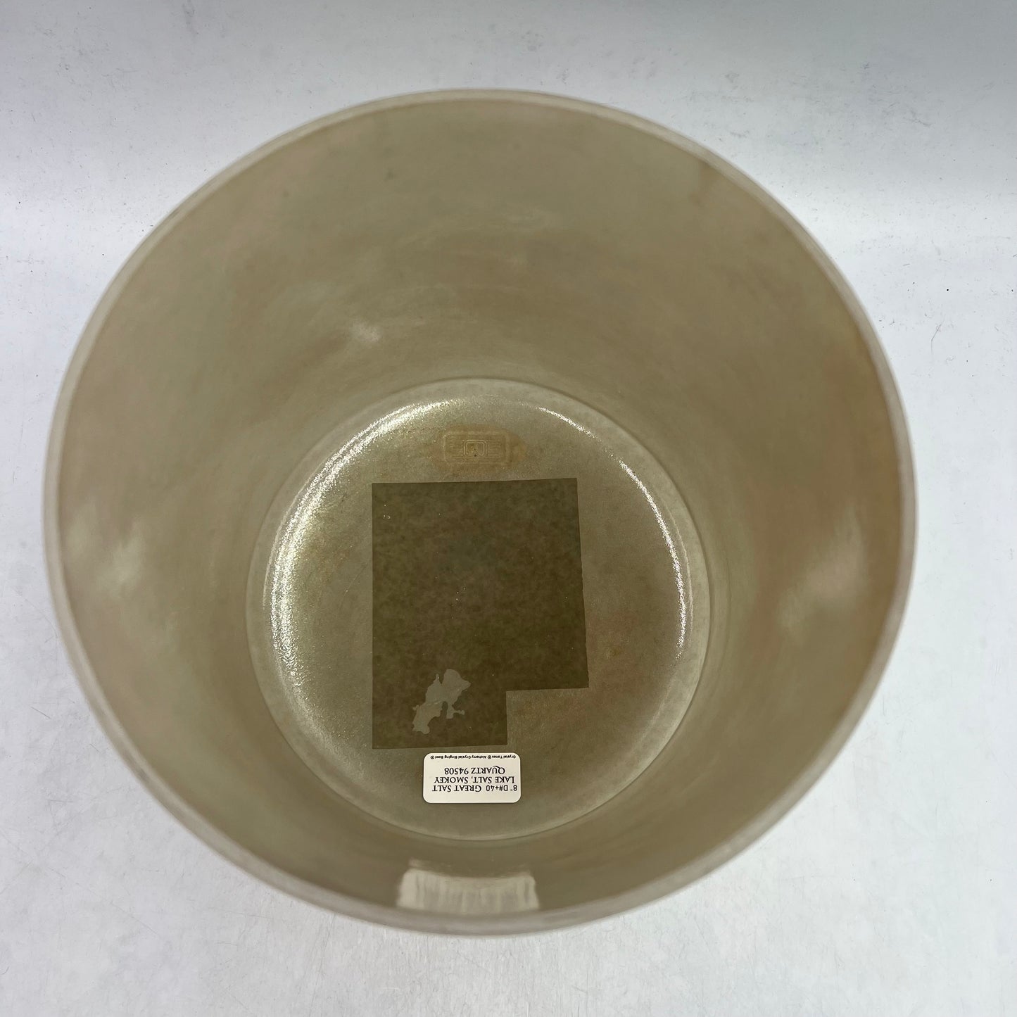 8" D#+40 Great Salt Lake Salt, Smokey Quartz