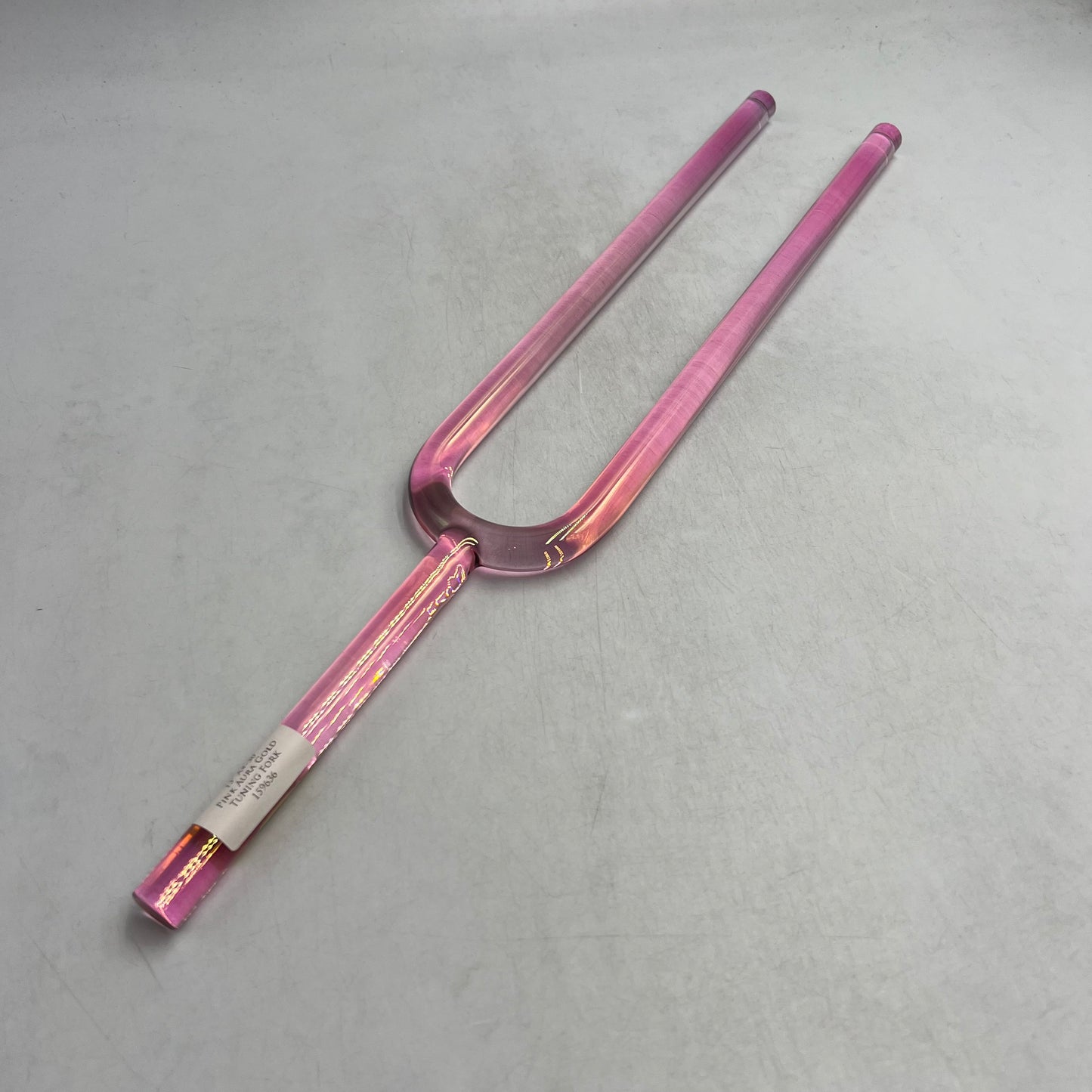 13" A#-30 Pink Aura Gold Tuning Fork