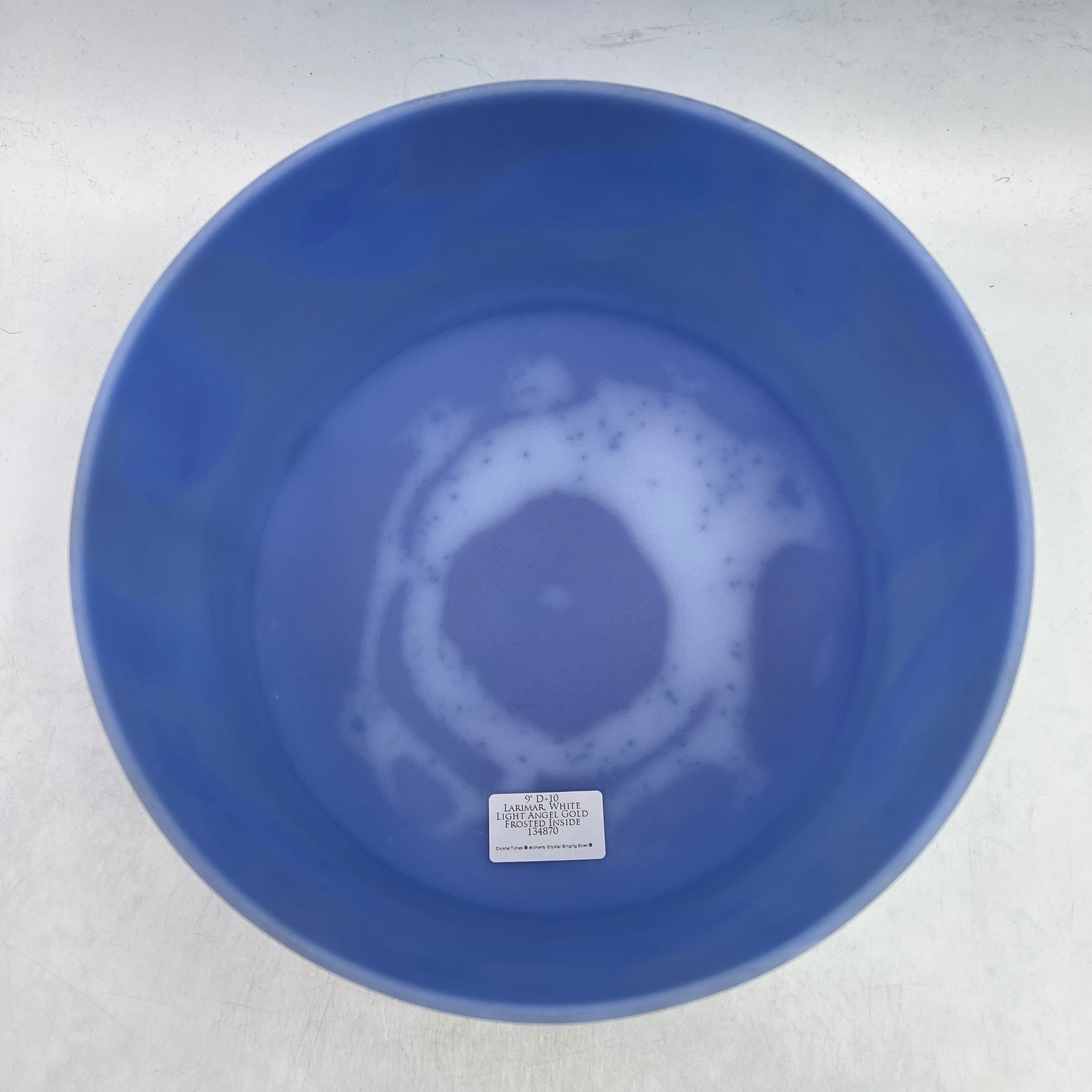 9" D+10 LARIMAR, WHITE LIGHT ANGEL GOLD