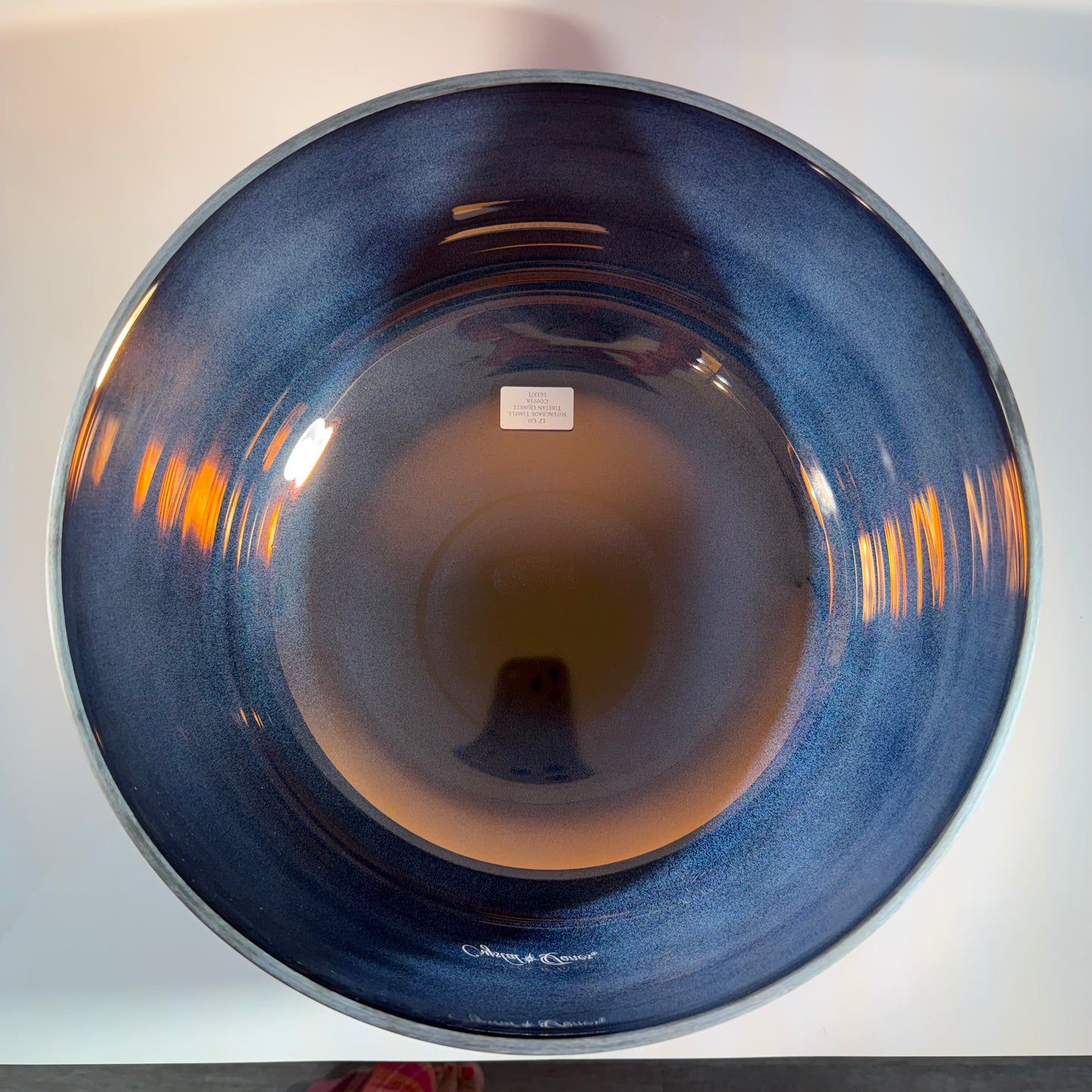 12" G0 SuperGrade Temple Bowl, Tibetan Quartz Copper