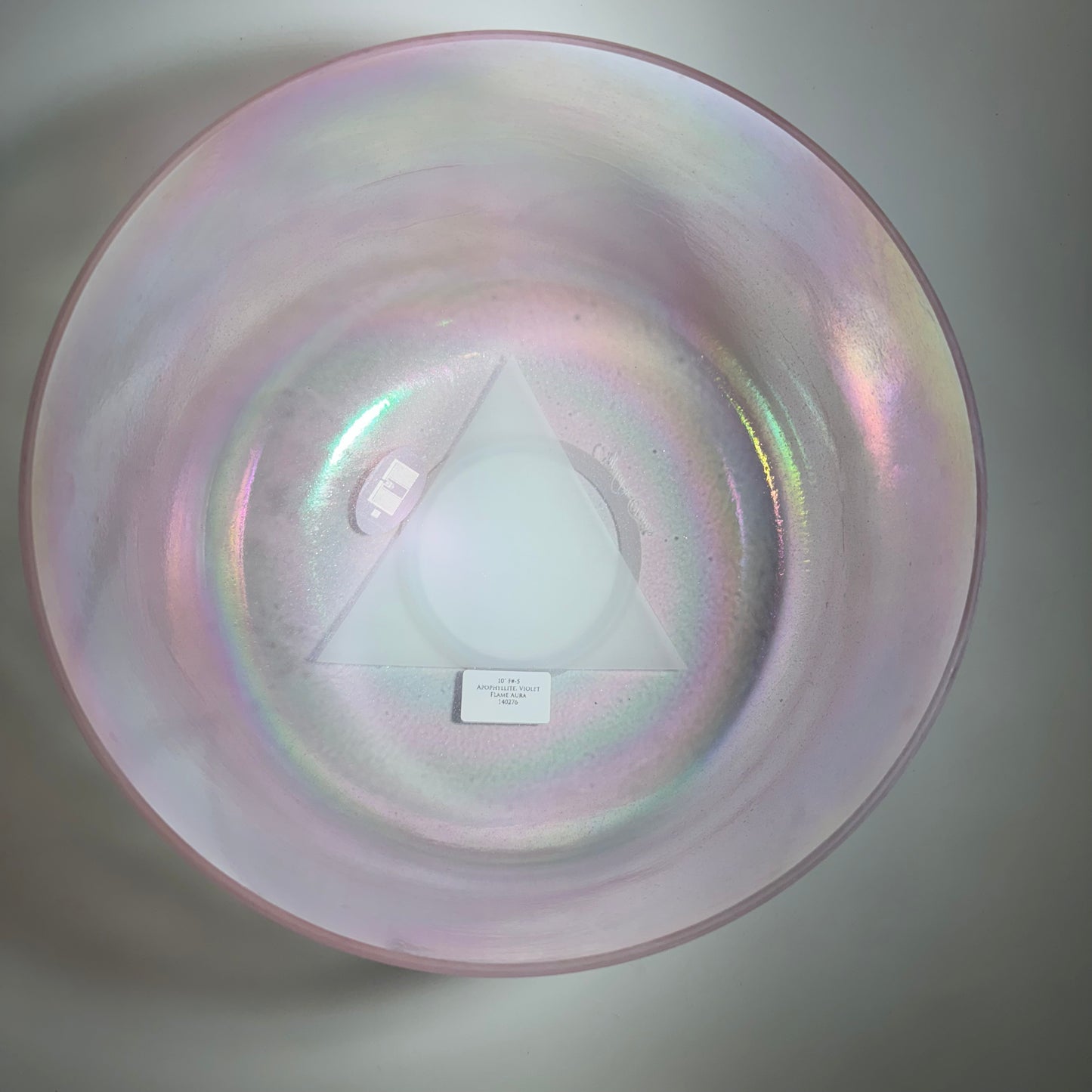 10" F#-5 APOPHYLITE, VIOLET FLAME AURA