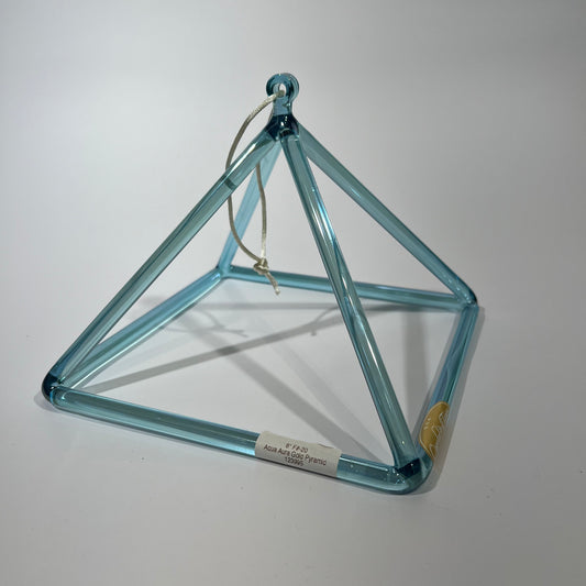 8" F#-20 AQUA AURA GOLD PYRAMID